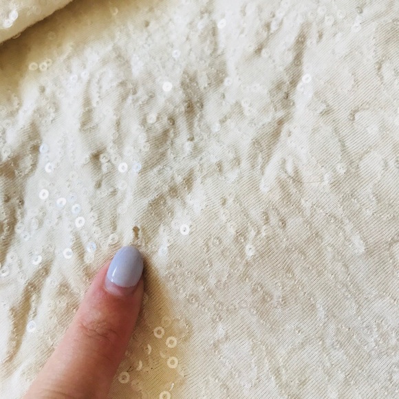 Talbots | Cream Sequin Tank - Picture 7 of 8